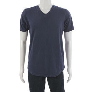 Goodlife Men's Basic V-Neck Cotton T-Shirt Blue Size M